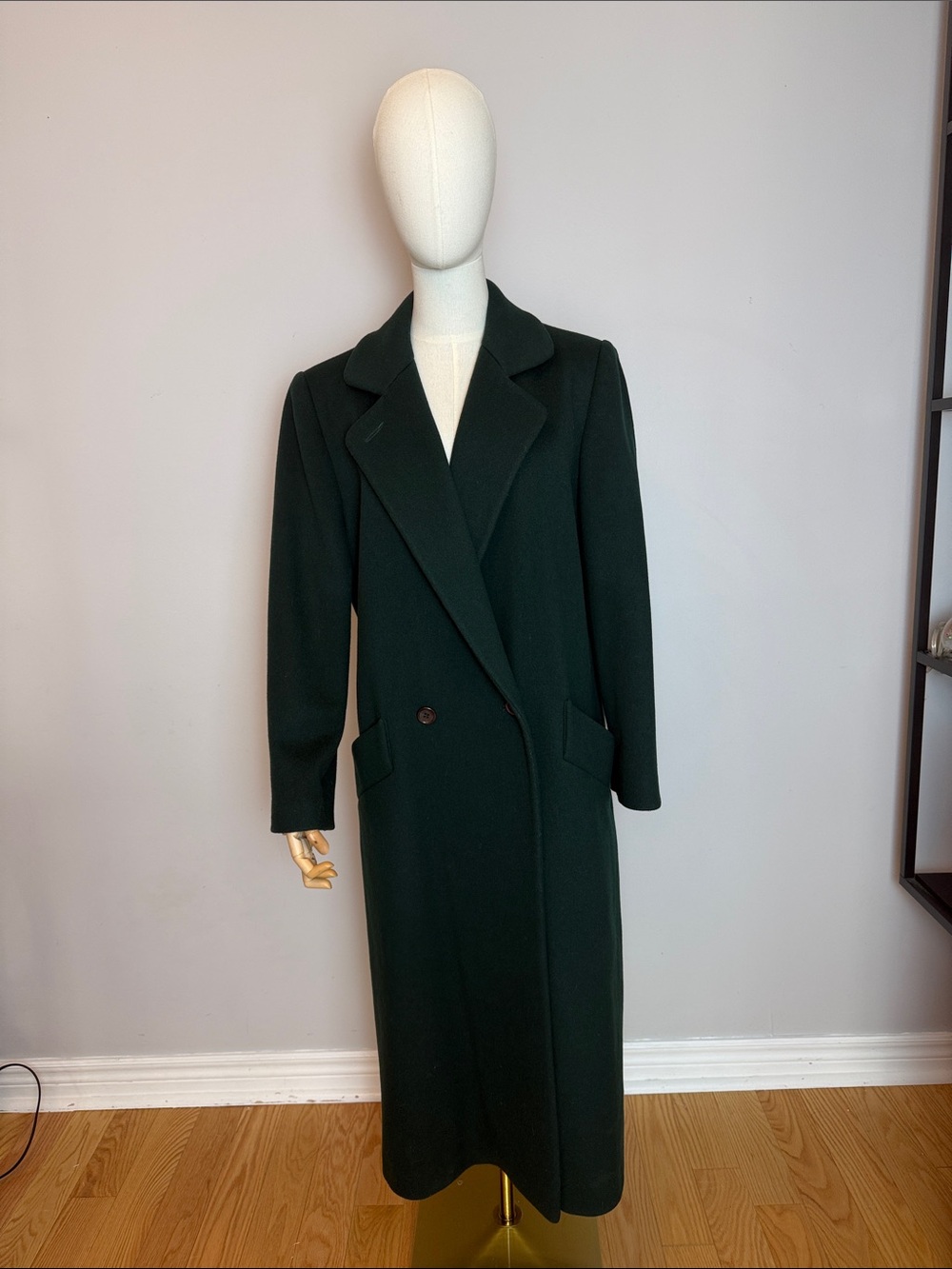 ✨Vintage J.G. Hook Emerald Green 100% Wool Overcoat ILGWU Union Made USA✨